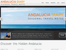 Tablet Screenshot of andaluciadiary.com